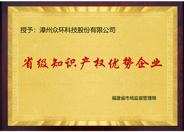 Provincial Excellent Enterprise for Intellectual Property